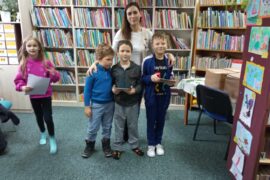 Zajęcia w Gminnej Bibliotece w Gródku.